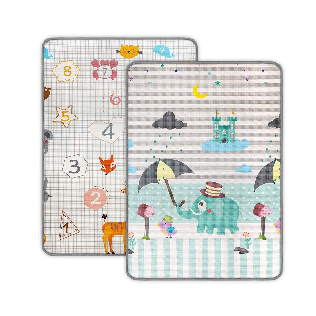 E-shop Obojstranná penová podložka Milly Mally Kinder Digits and Elephant 178x120 cm - 59004