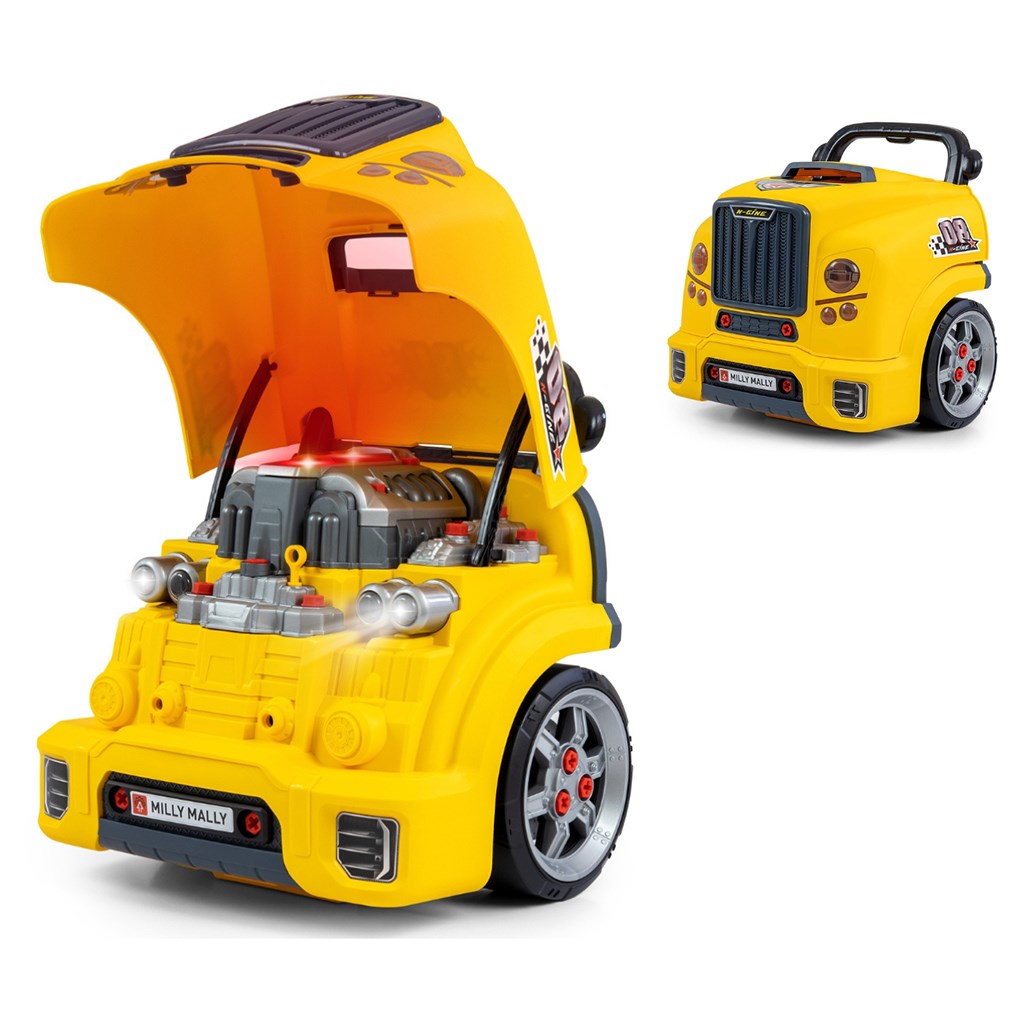 E-shop Realistický model prednej časti auta s otváracou kapotou Milly Mally N-GINE yellow - 59010