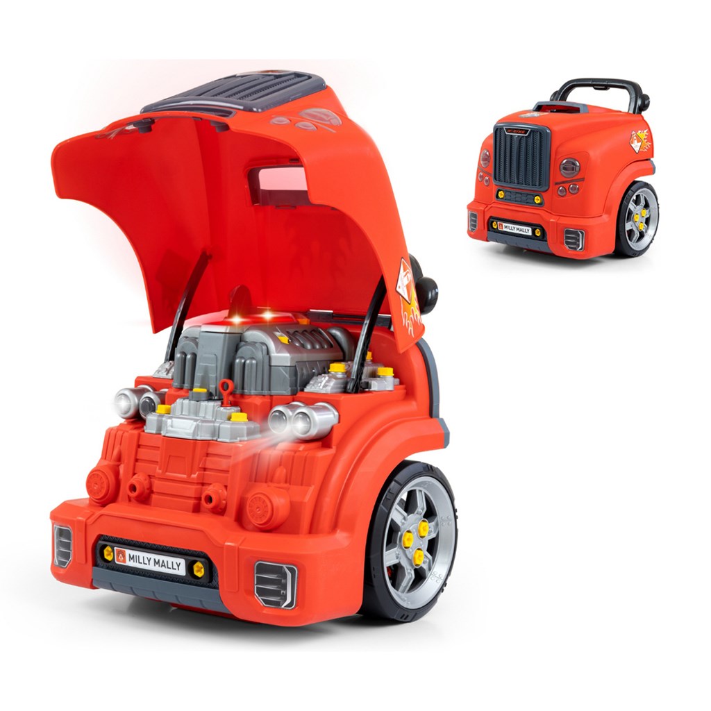 E-shop Realistický model prednej časti auta s otváracou kapotou Milly Mally N-GINE red - 59012