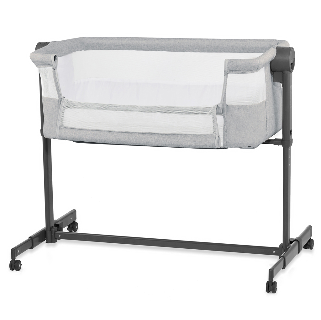 E-shop KINDERKRAFT Postieľka detská polohovateľná Nestee Up2 Light Grey