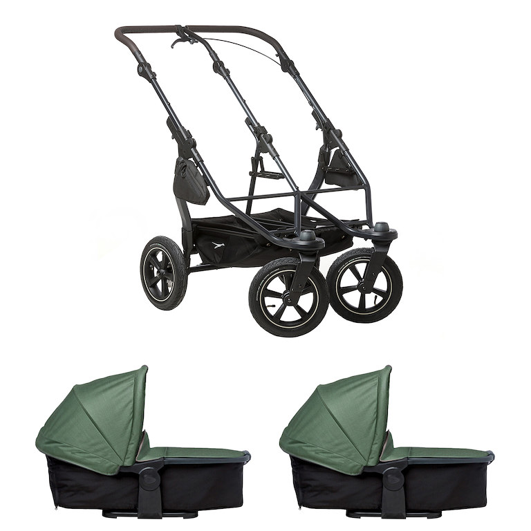 E-shop Tfk set duo2 frame 2025 - air wheel + carrycot olive