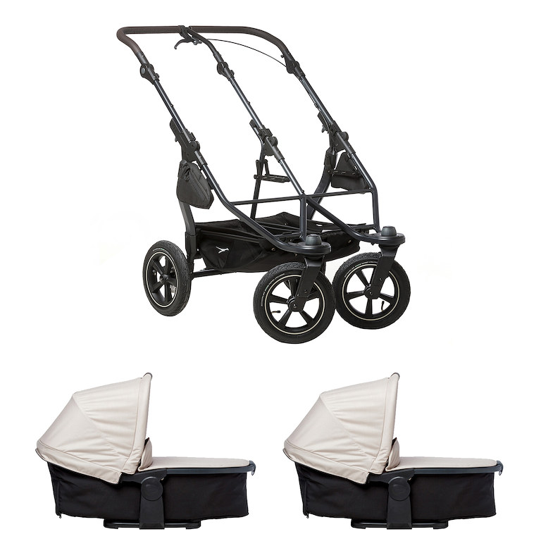 E-shop Tfk set duo2 frame 2025 - air wheel + carrycot sand
