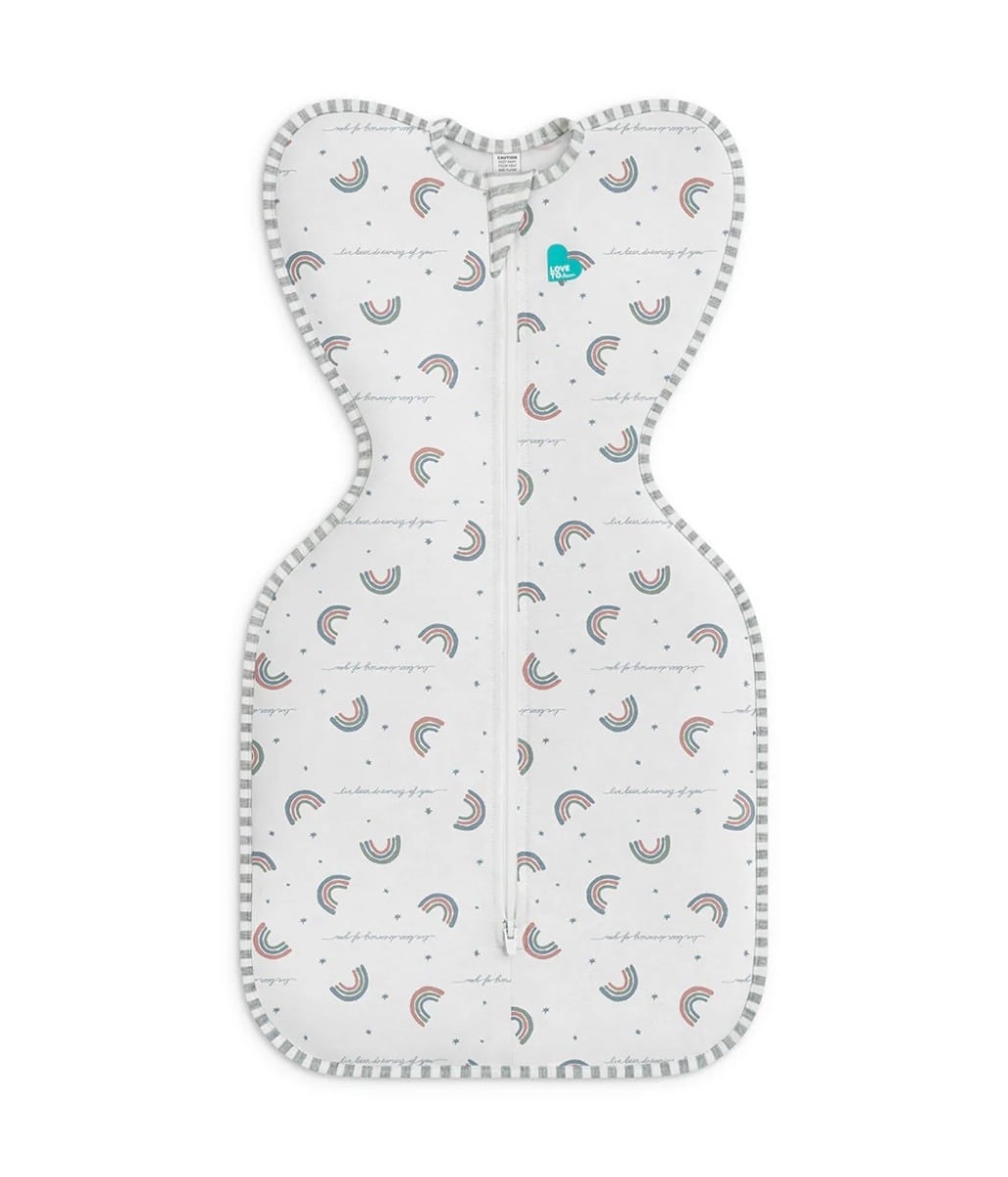 E-shop Love To Dream Swaddle UP, Zavinovačka, veľkosť XS, biela dúha Fáza1 - 1 TOG Original