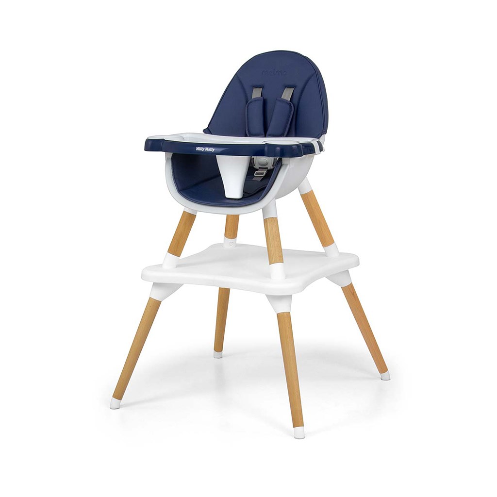 E-shop Jedálenská stolička Milly Mally 2v1 Malmo navy - 59025