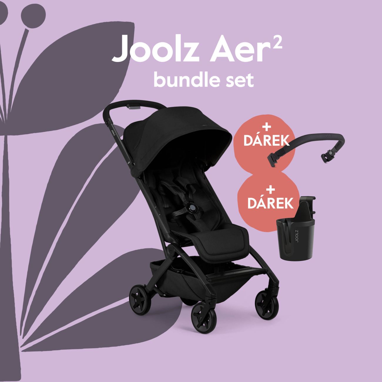 E-shop Joolz AER2 kočík BUNDLE SET | Space black