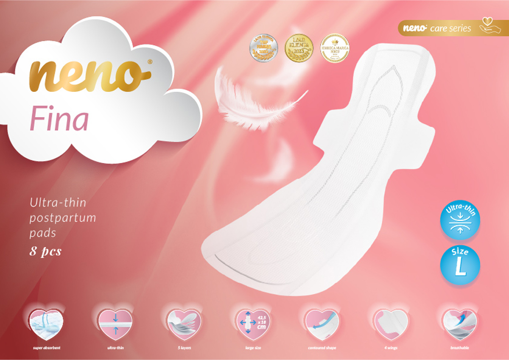 E-shop NENO Vložky popôrodné ultra tenké Fina veľ. L 8ks