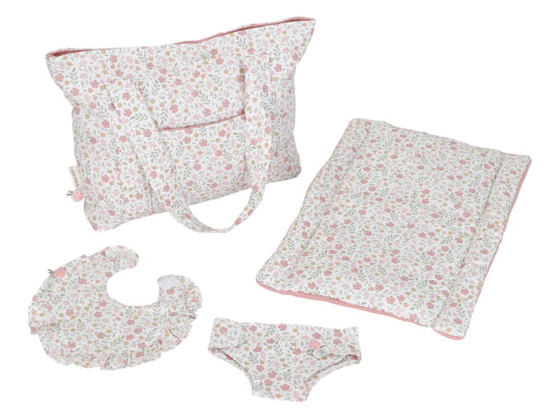 E-shop Little Dutch Prebaľovacia taška pre bábiky Soft Flowers