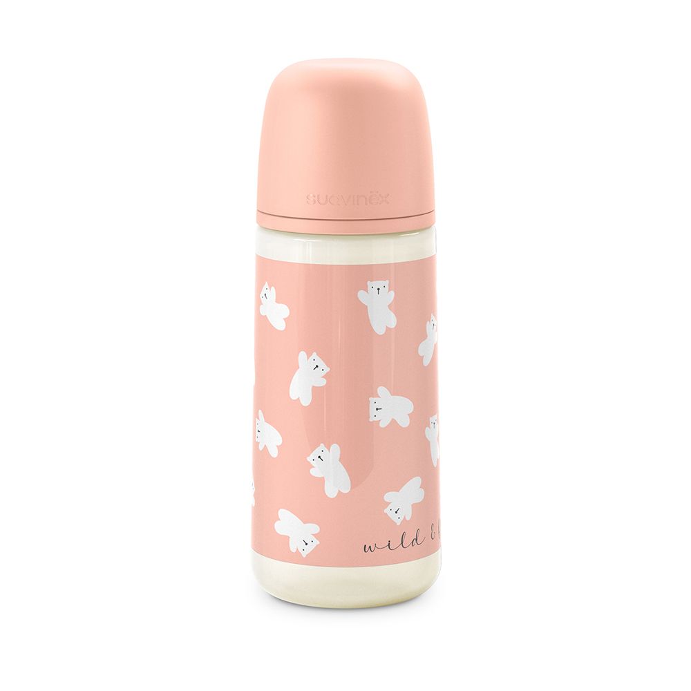 E-shop SUAVINEX | Dojčenská fľaša 360 ml L WILD & FREE - ružová
