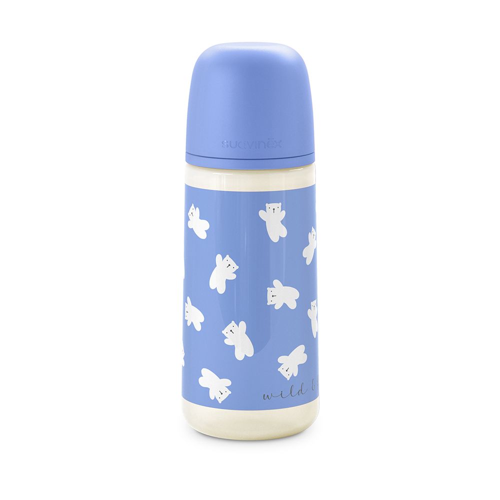 E-shop SUAVINEX | Dojčenská fľaša 360 ml L WILD & FREE - modrá