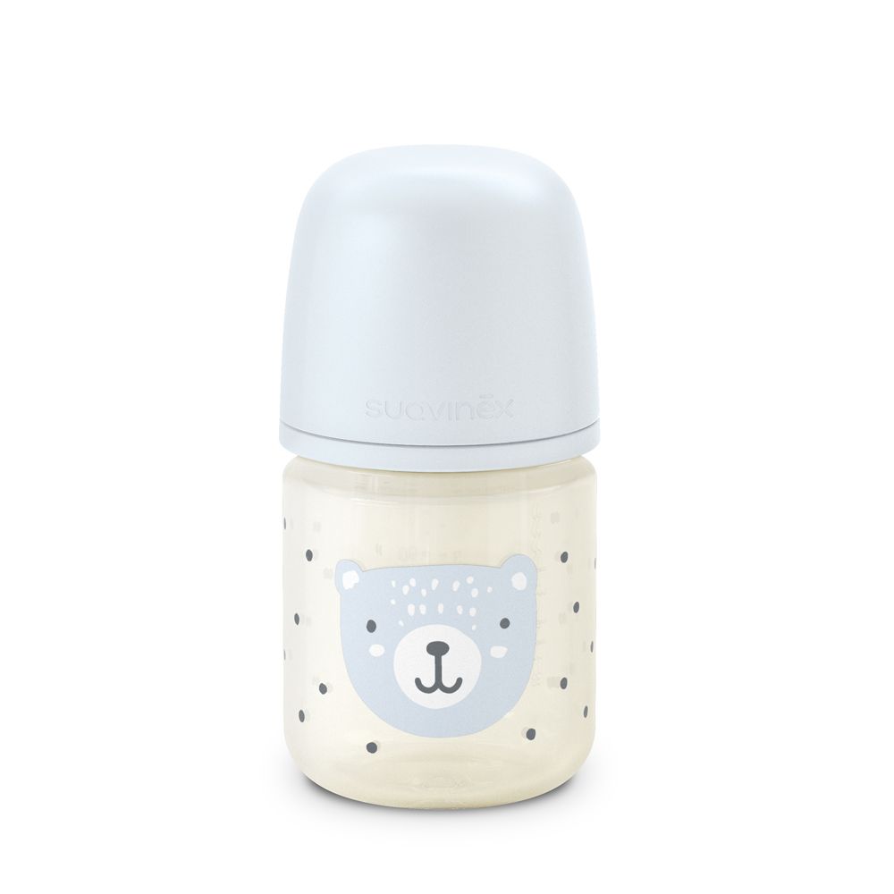 E-shop SUAVINEX | Fľaša SKLO WILD & FREE 120 ml fyziologická SX PRO +0 SF - modrá