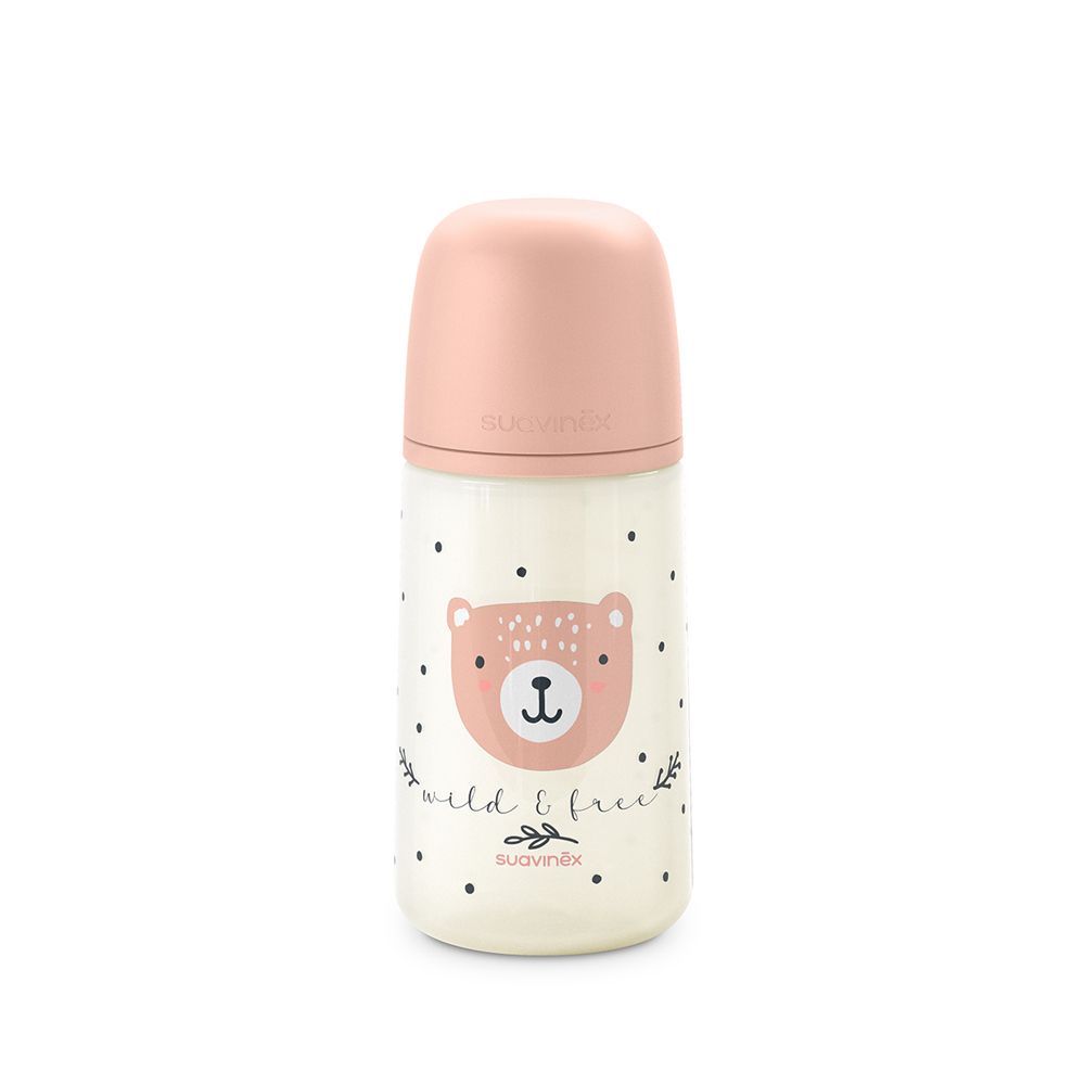 E-shop SUAVINEX | Dojčenská fľaša 270 ml M WILD & FREE - ružová