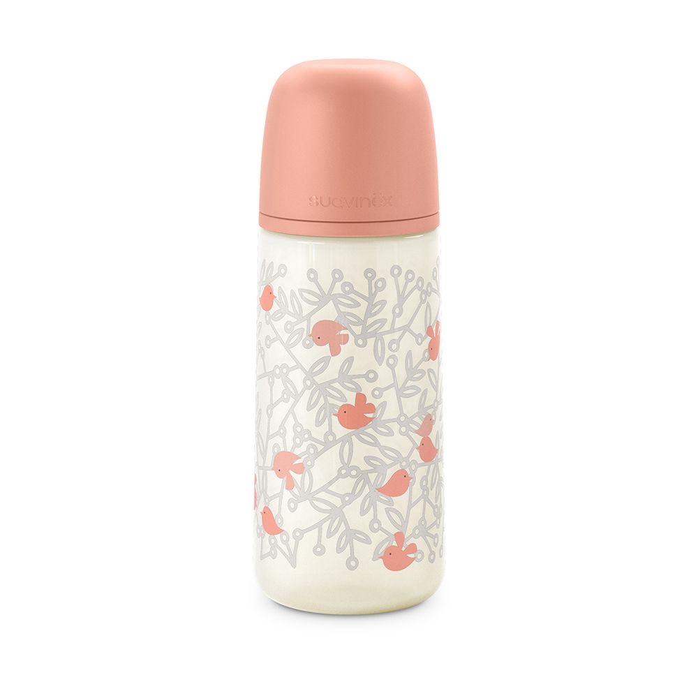 E-shop SUAVINEX | Dojčenská fľaša 360 ml L BIRDIES - ružová