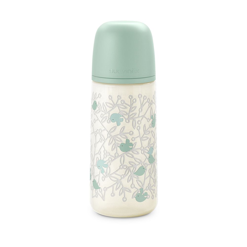 E-shop SUAVINEX | Dojčenská fľaša 360 ml L BIRDIES - zelená