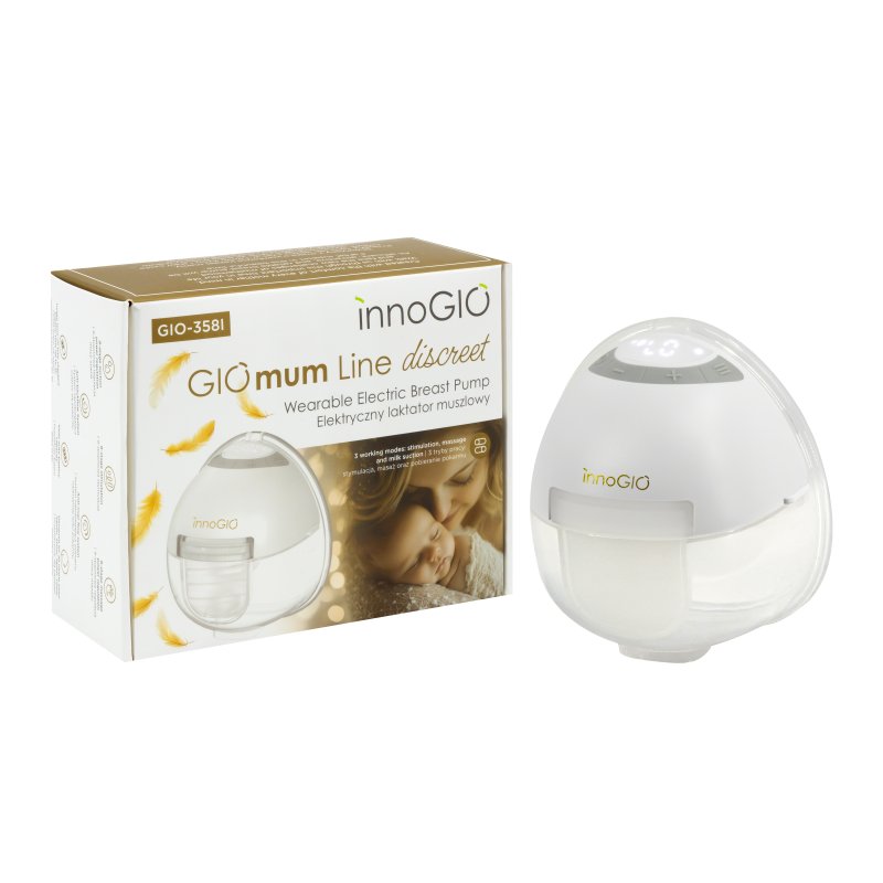 E-shop innoGIO Prenosná elektrická odsávačka materského mlieka GIOmum Line Discreet Single