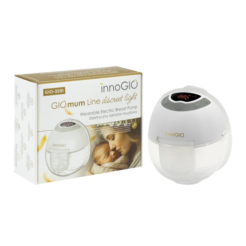 E-shop innoGIO Prenosná elektrická odsávačka materského mlieka GIOmum Line Discreet Light Single