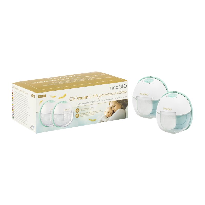 E-shop innoGIO Přenosná elektrická odsávačka mateřského mléka GIOmum Line Premium Warm Double