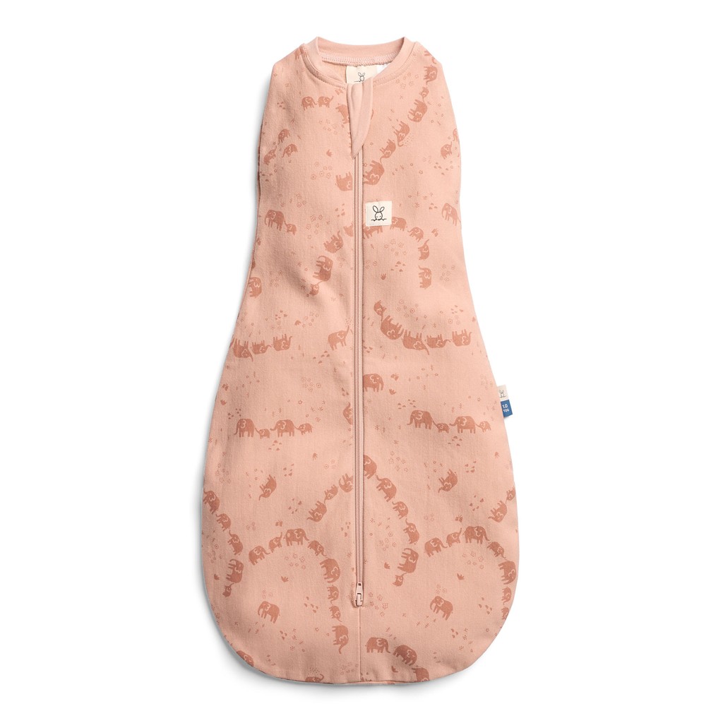 E-shop ERGOPOUCH Zavinovačka a vak na spanie 2v1 Cocoon Elephant Parade 3-6 m, 6-8 kg, 0,2 tog