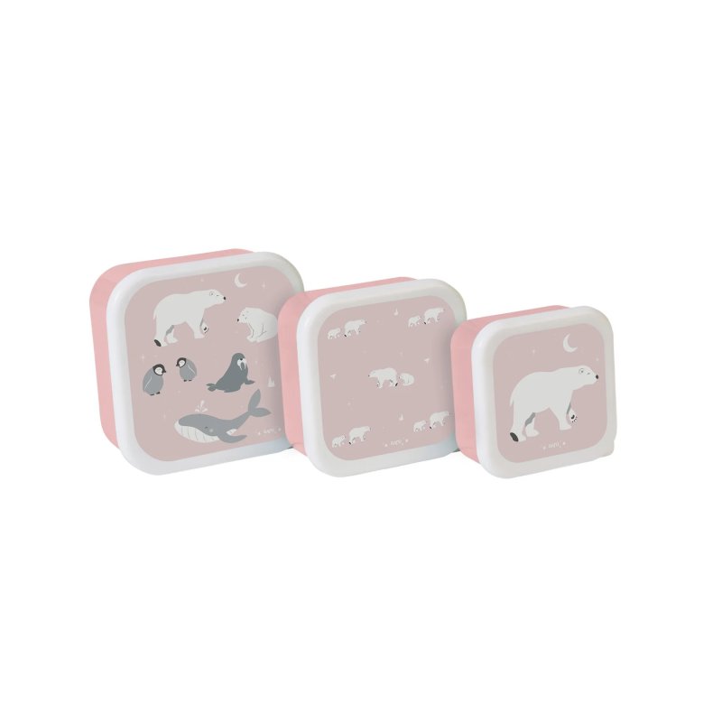 E-shop Saro Baby Sada svačinových misek 3ks Polaris Pink