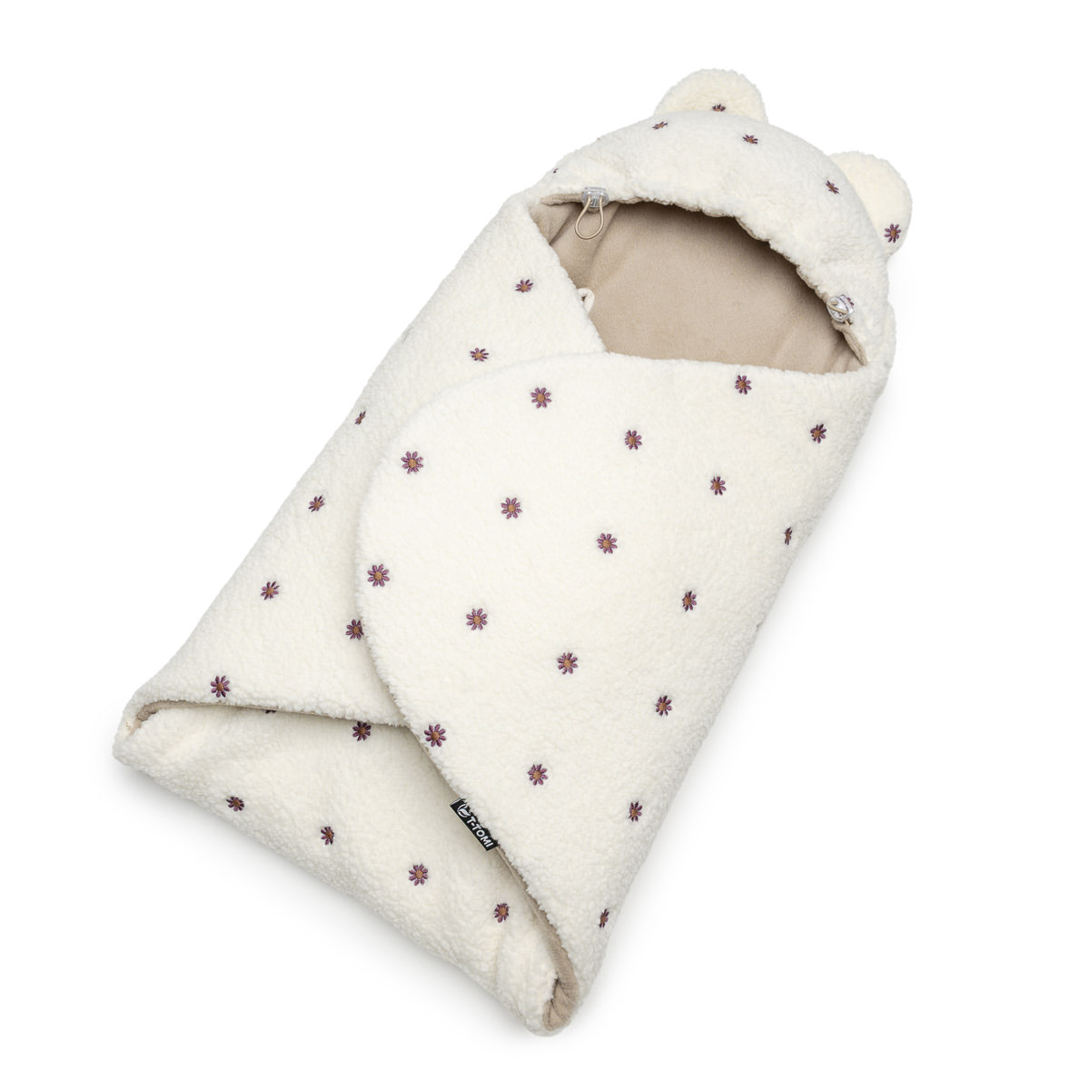 E-shop T-TOMI Wrapper TEDDY Cream flowers