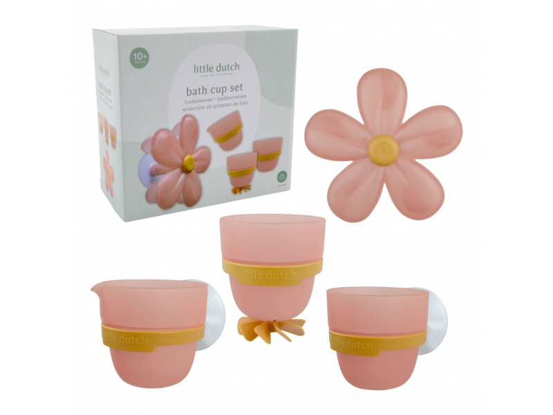 E-shop Little Dutch Sada téglikov do kúpeľa Kvetina