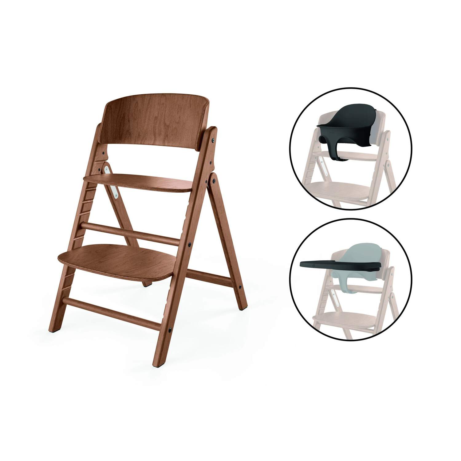 E-shop Cybex stolička Click&Fold 3v1 all natural dark