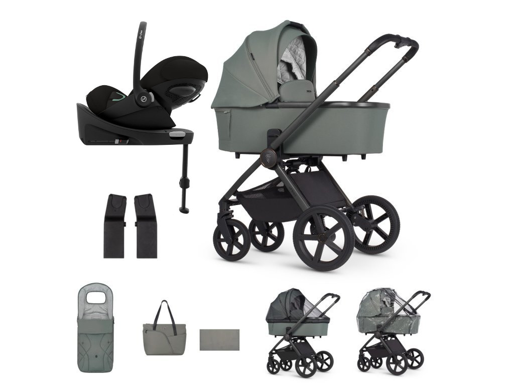 E-shop Venicci kočík Tinum UPline 2, Aloe + Cybex Cloud G Plus so základňou