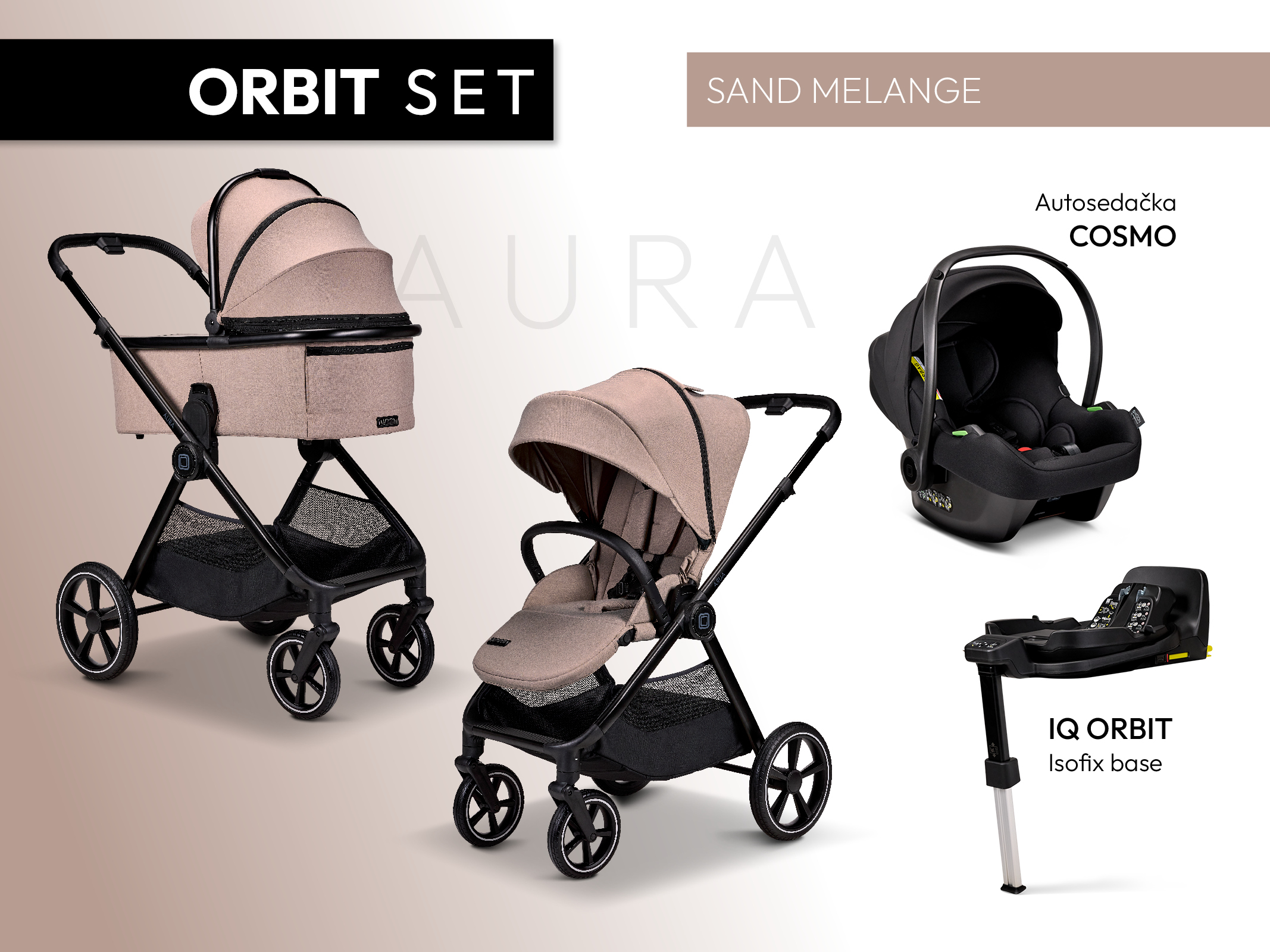 E-shop Moon AURA set ORBIT 2026 - Sand Melange