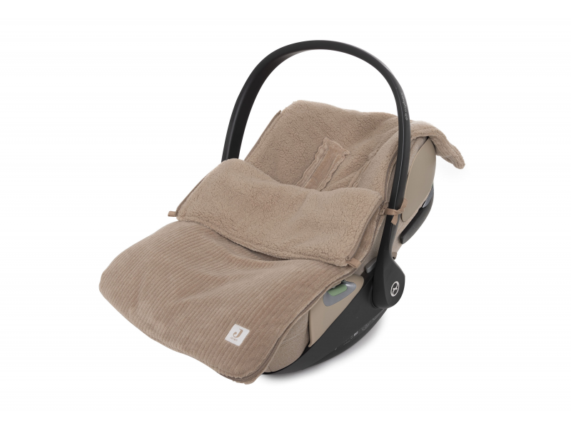 E-shop JOLLEIN Fusak do autosedačky Cloudy Rib Milky Coffee