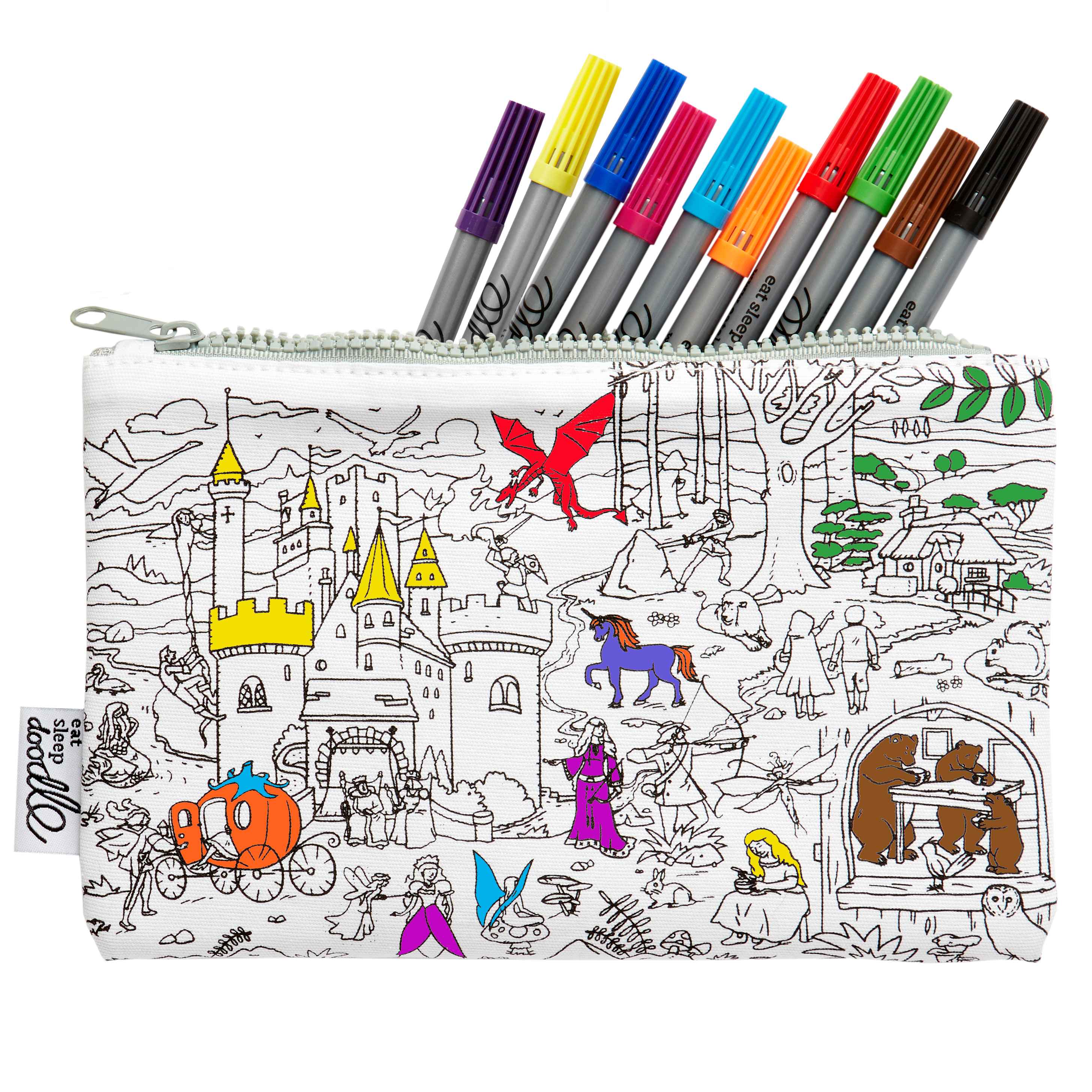 E-shop Eatsleepdoodle Peračník Vymaľuj a oper Fairytale & legends
