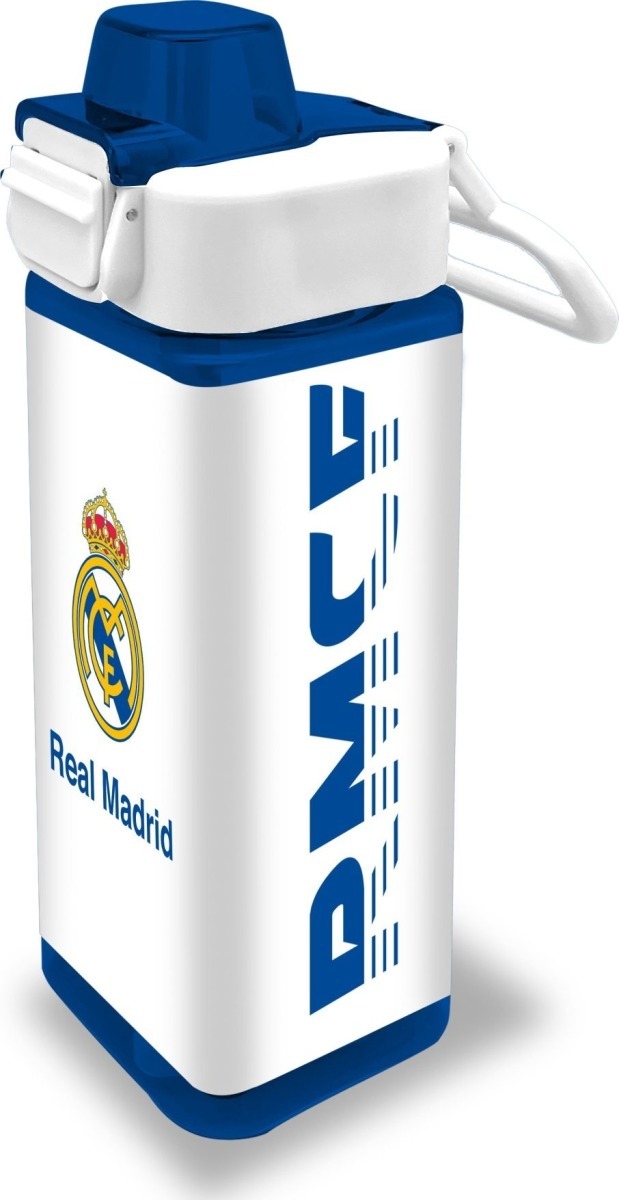E-shop Kids Euroswan Štvorcová fľaša s uchom 500ml - Real Madrid