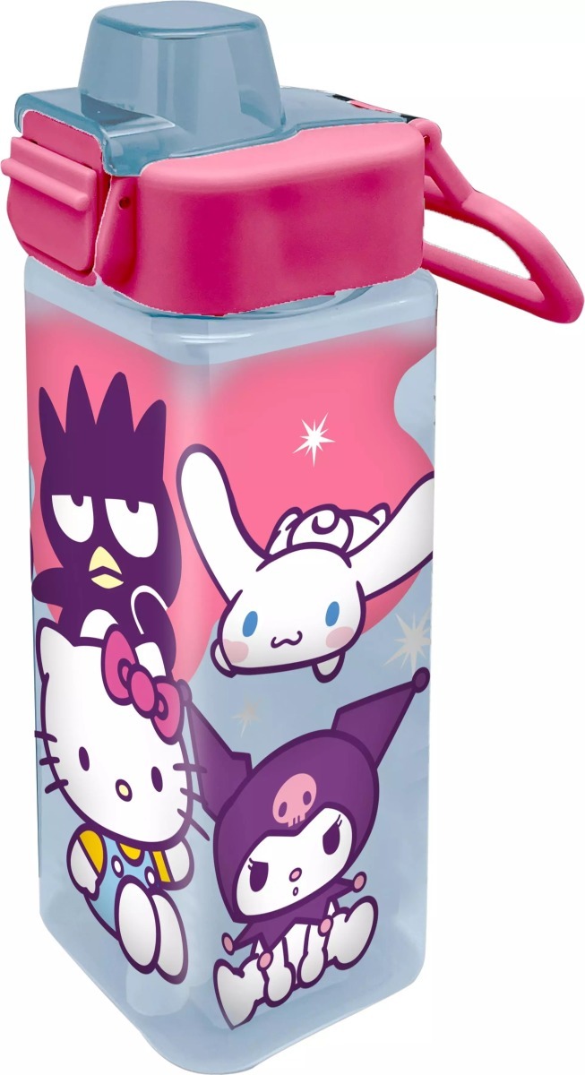 E-shop Kids Euroswan Štvorcová fľaša 500ml - Hello Kitty