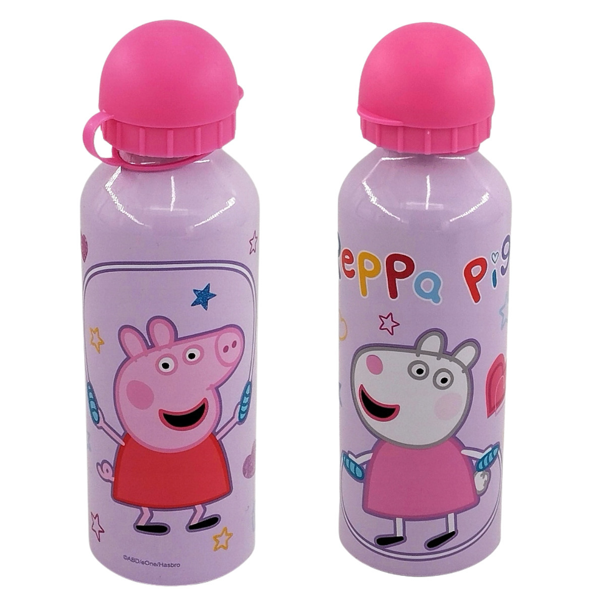 E-shop Kids Euroswan Hliníková fľaša 500ml - Prasiatko Peppa