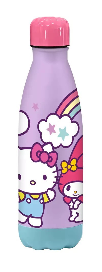 E-shop Kids Euroswan Hliníková fľaša Soft Touch 500ml - Hello Kitty
