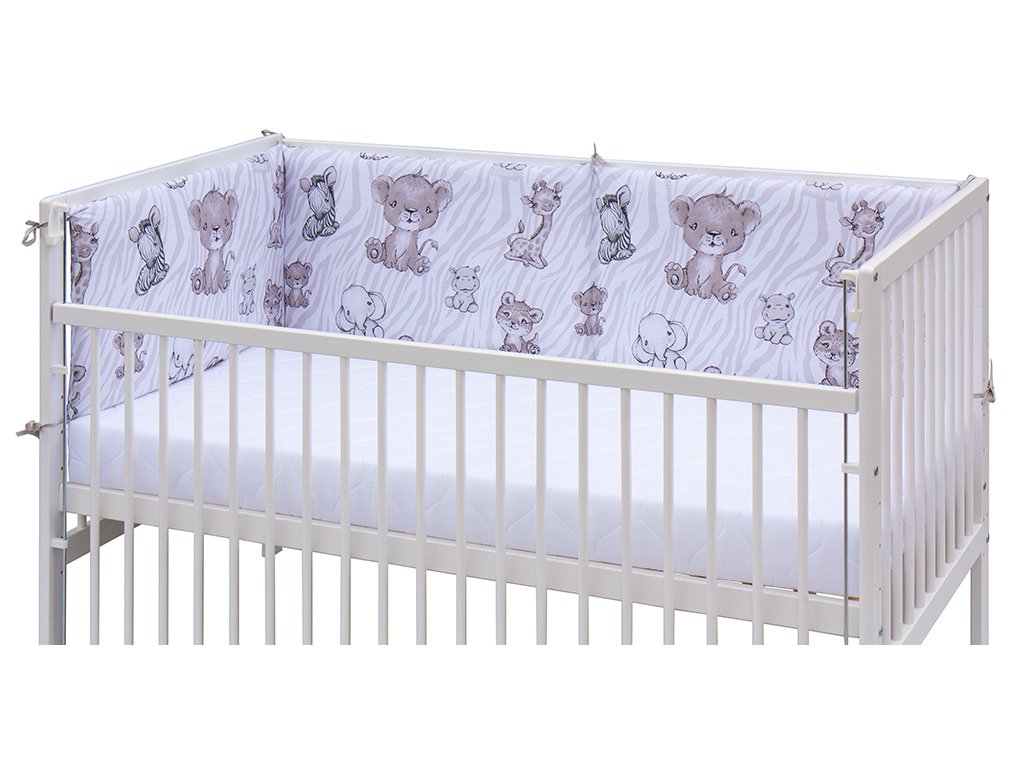 E-shop Scarlett Mantinel do postieľky 4-dielny Fera 210 x 40 cm béžová