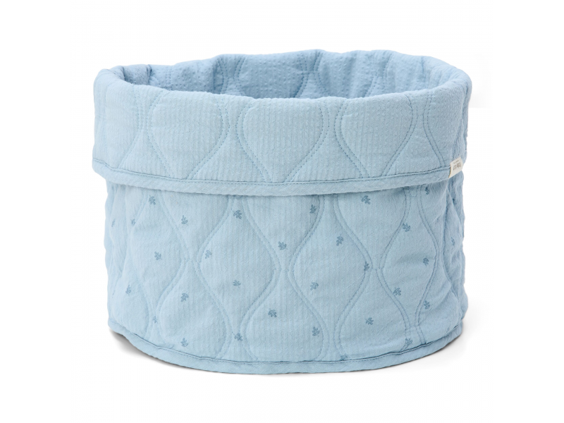 E-shop Little Dutch Košík textilný obojstranný veľký Pure Denim Blue