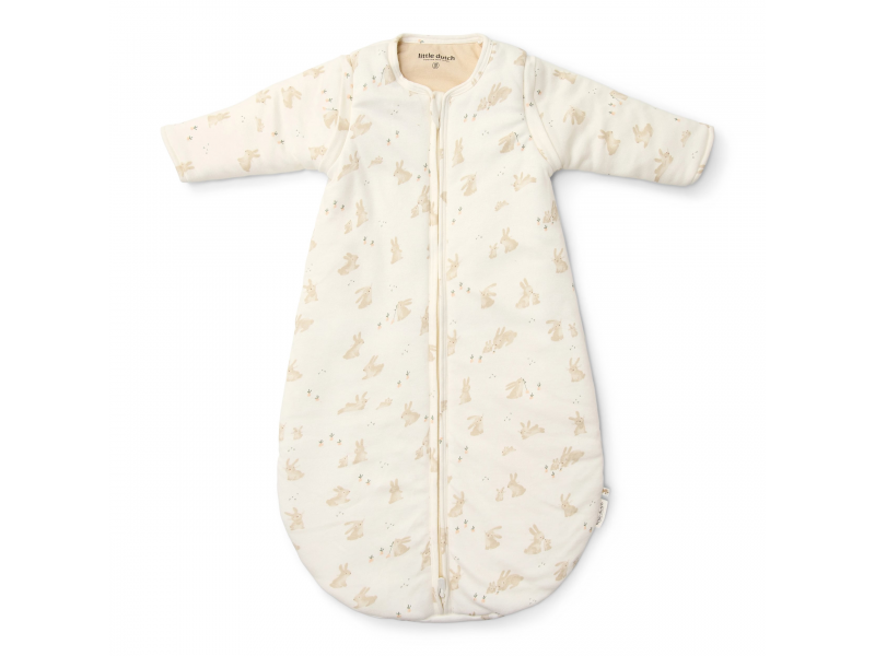 E-shop Little Dutch Spací vak s oddeliteľnými rukávmi 90 cm Baby Bunny