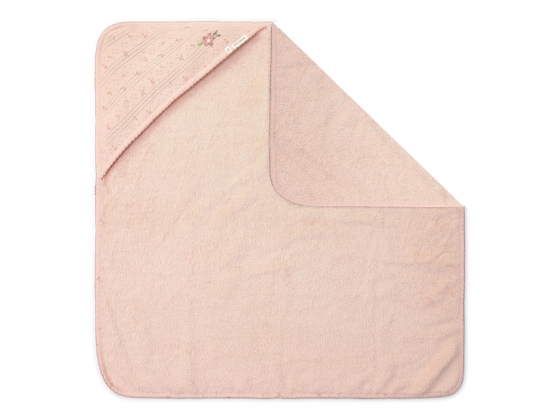 E-shop Little Dutch Osuška s kapucňou 100x100 cm Pure Blossom