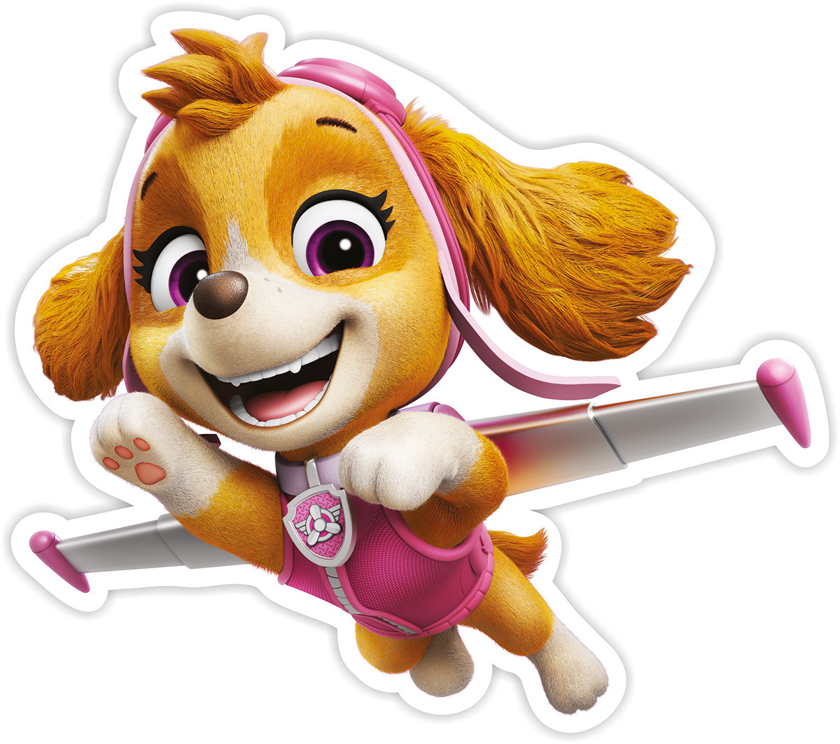 E-shop Nickelodeon Nástenná dekorácia Paw Patrol - Skye v akcii