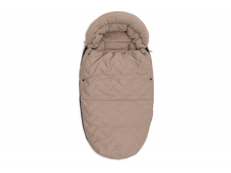 E-shop JOLLEIN Fusak do kočíka Embossed Milky Coffee