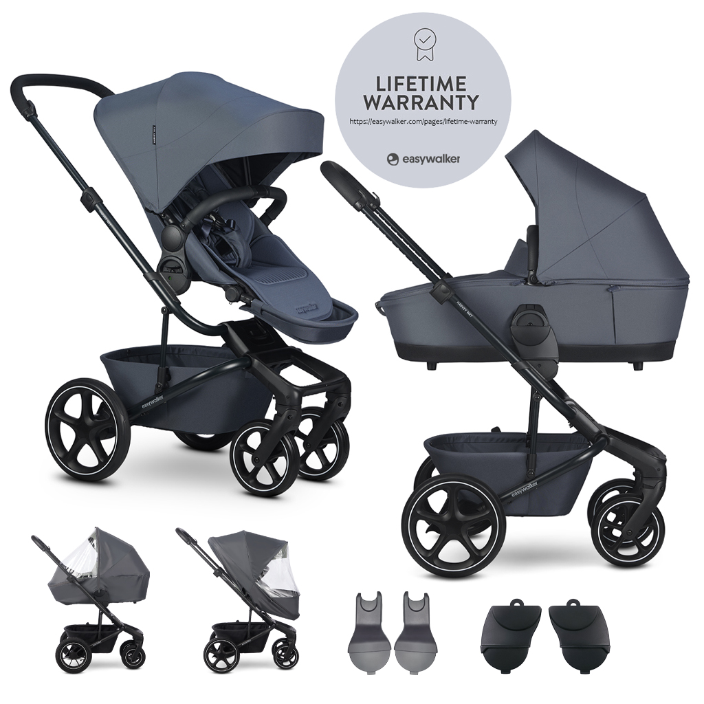 E-shop EASYWALKER Set XL kočík kombinovaný Harvey NXT s príslušenstvom Deep Blue
