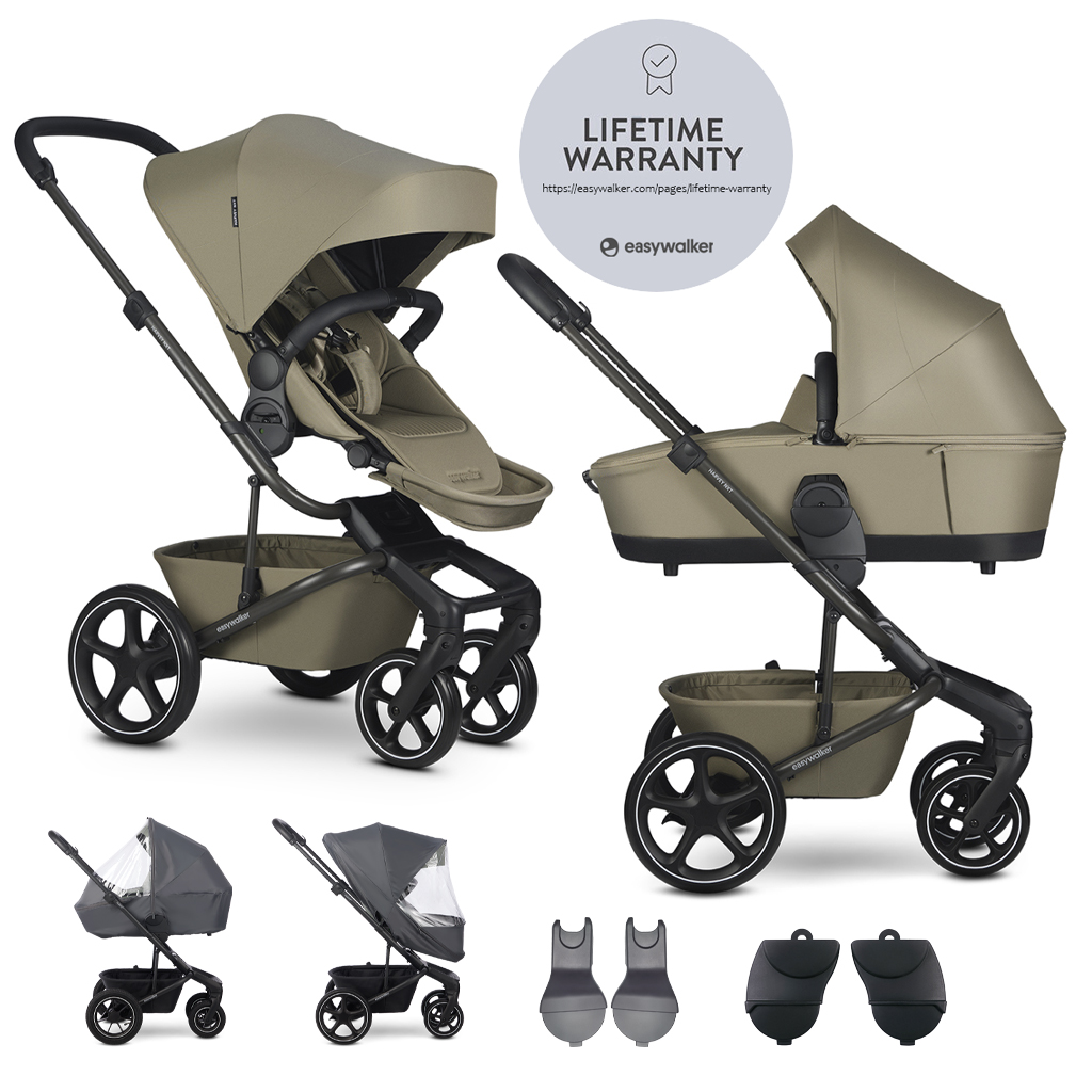 E-shop EASYWALKER Set XL kočík kombinovaný Harvey NXT s príslušenstvom Moss Green