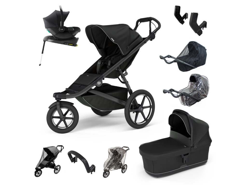 E-shop Thule Urban Glide 3 Výhodný set s autosedačkou Britax Core, Black