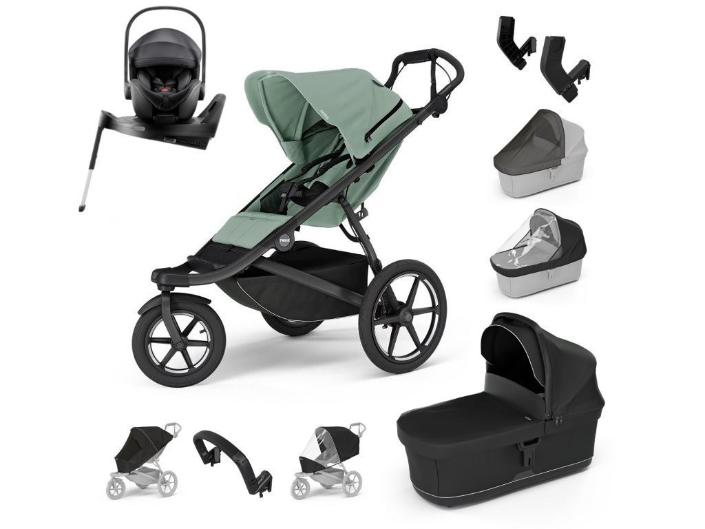 E-shop Thule Urban Glide 3 Výhodný set s Baby-Safe PRO, Mist green