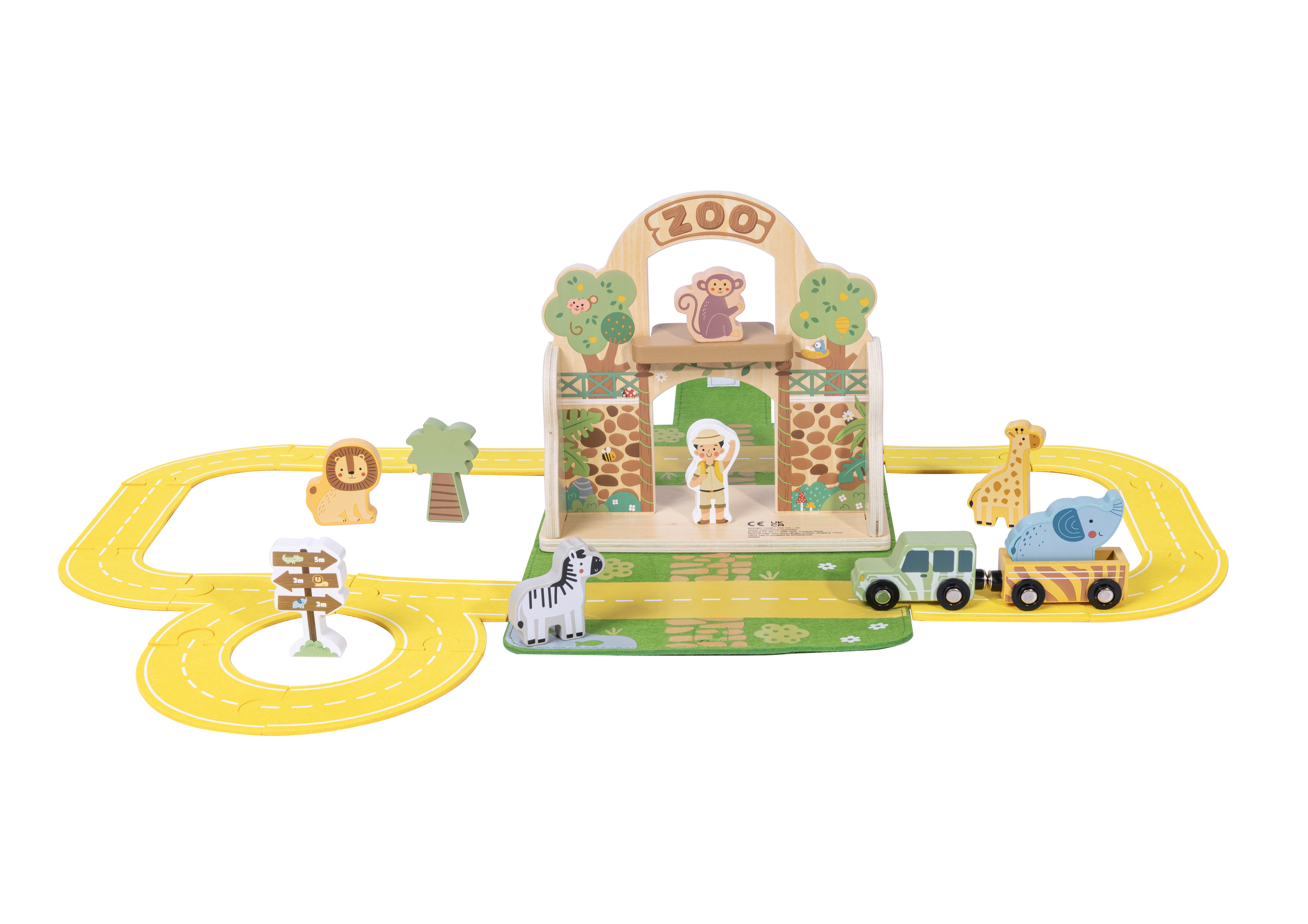 E-shop Tooky Toy Zoo sada v kufríku s dráhou