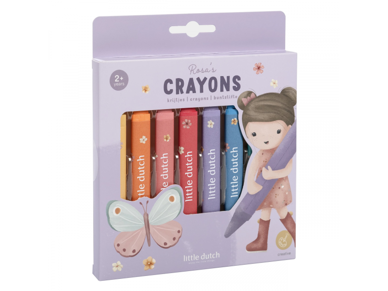 E-shop Little Dutch Voskovky 8 ks Rosa
