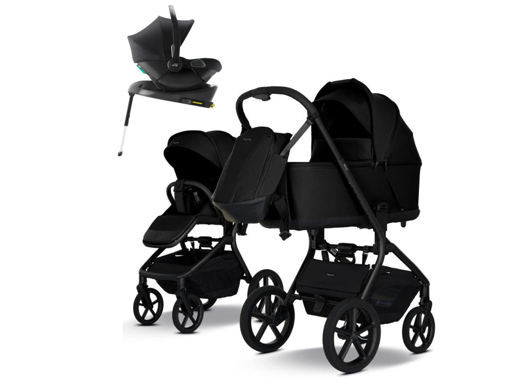 E-shop my junior my junior® MAVI, pure black, 4v1 s Baby-Safe Core + základňa