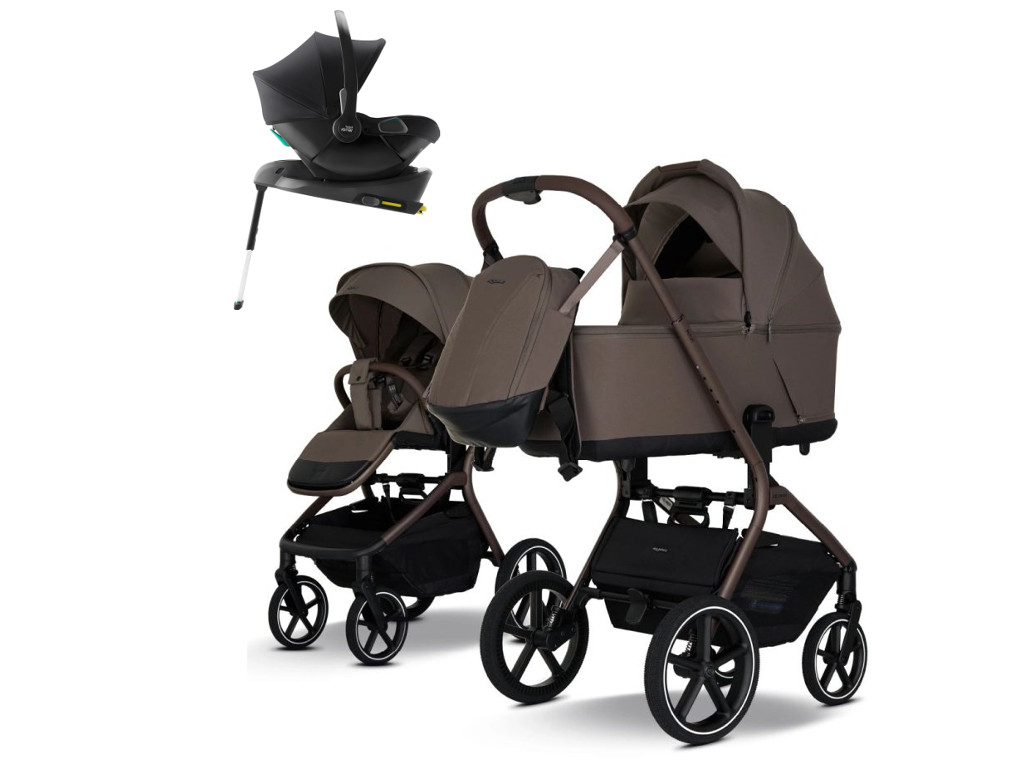 E-shop my junior my junior® MAVI, mocca brown, 4v1 s Baby-Safe Core + základňa