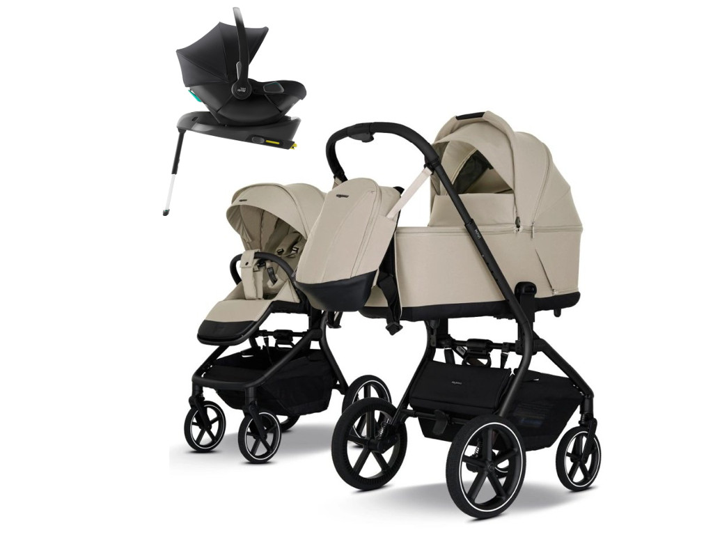 E-shop my junior my junior® MAVI, sandstone beige, 4v1 s Baby-Safe Core + základňa