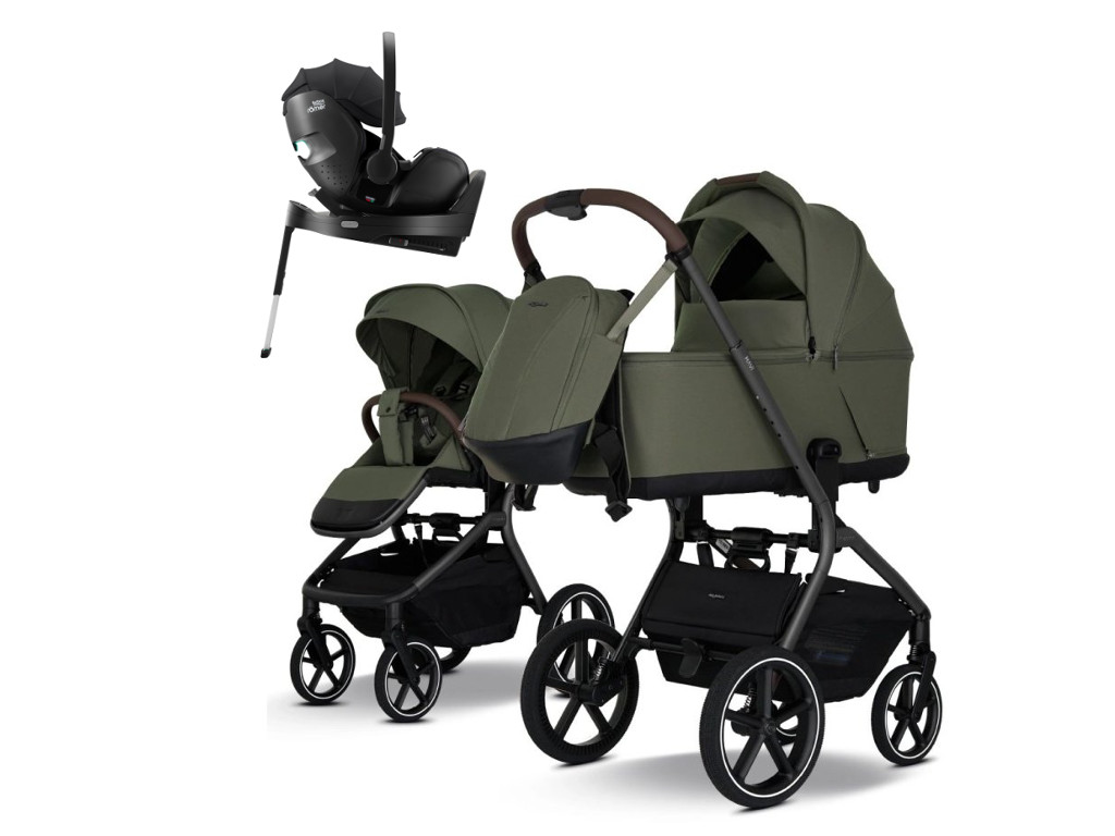 E-shop my junior my junior® MAVI, olive green, 4v1 s Baby-Safe PRO + základňa