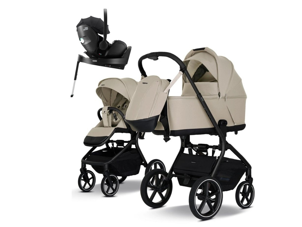 E-shop my junior my junior® MAVI, sandstone beige, 4v1 s Baby-Safe PRO + základňa